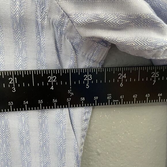 Robert Graham Dress Shirt Mens XLarge Blue Abstract Stripe Button Up Long Sleeve - Picture 6 of 11